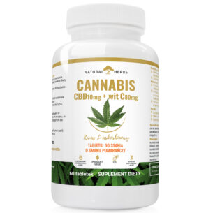 CBD 10mg + Witamina C FULL SPECTRUMC 60 tabletek do ssania PRODUKT WEGE