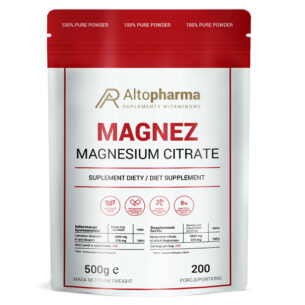 CYTRYNIAN MAGNEZU 100% MAGNEZ W PROSZKU 500g PRODUKT WEGE