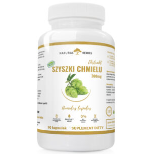 EKSTARKT 10:1 Z SZYSZEK CHMIELU 300mg DOBRY SEN RELAKS USPOKOJENIE PRODUKT WEGE 90 kapsułek