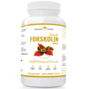 Forskolin Pokrzywa Indyjska 400mg Oryginalna PRODUKT WEGE 120 kapsułek