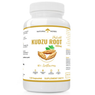 KUDZU ROOT Extract 500mg 40% isoflavones PRODUKT WEGE 120 kapsułek