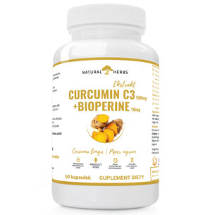KURKUMINA + PIPERYNA CURCUMIN C3 500mg PRODUKT WEGE 60 kapsułek