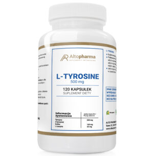 L-TYROZYNA PAMIĘĆ KONCENTRACJA + PREBIOTYK PRODUKT WEGE 120 kapsułek