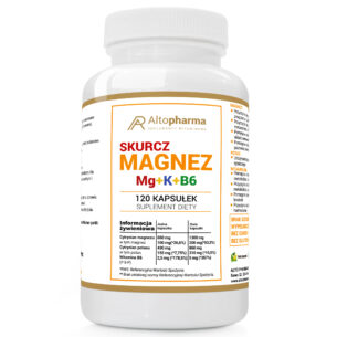 MAGNEZ SKURCZ Mg + K + B6 FORTE PRODUKT WEGE 120 kapsułek
