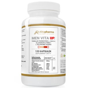 MEN VITA UP! Tribulus Terrestris MACA TESTOSTERON WYSOKIE LIBIDO 120 kapsułek