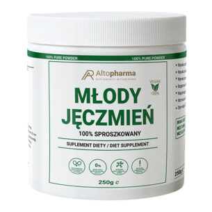 Młody Jęczmień Altopharma 250g w proszku BIO ODCHUDZANIE DETOX METABOLIZM OCZYSZCZANIE