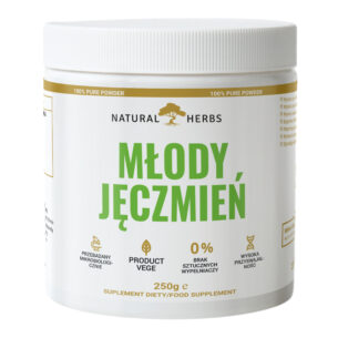 NATURALNY Młody Jęczmień Natural Herbs 250g w proszku DETOX ODCHUDZANIE METABOLIZM VEGE