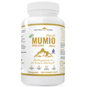 Mumio himalajskie 400mg Shilajit Extract PRODUKT WEGE 90 kapsułek