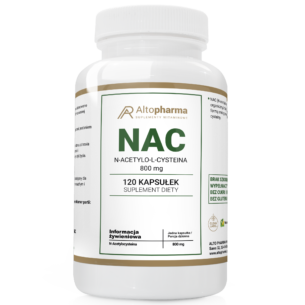 NAC N-ACETYLO-L-CYSTEINA 800mg  PRODUKT WEGE 120 kapsułek