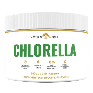 NATURALNA Chlorella Algi Oczyszczenie Odporność Żelazo 500 tabletek
