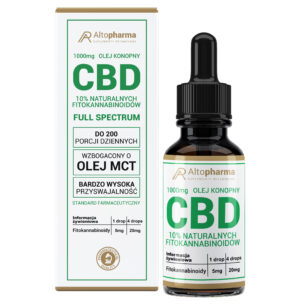 OLEJ KONOPNY CBD 10% 1000mg FULL SPECTRUM + MCT CERTYFIKOWANY 10 ml