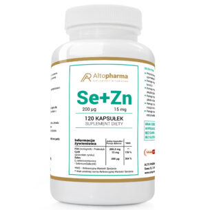 Selen 200µg +Cynk 15mg+ Prebiotyk PRODUKT WEGE 120 kapsułek