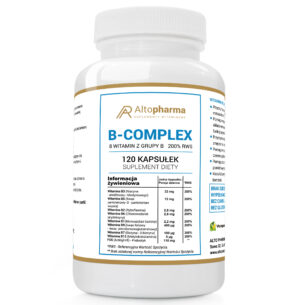 WITAMINA B COMPLEX 200% RWS - 8 WITAMIN Z GRUPY B PRODUKT WEGE 120 kapsułek