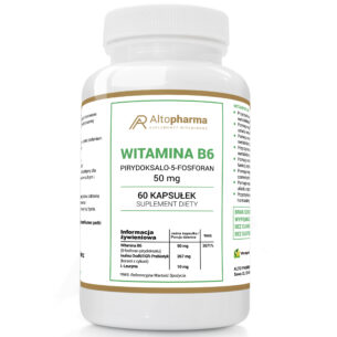 WITAMINA B6 P-5-P 50mg KOENZYMATYCZNA - PRODUKT WEGE 60 kapsułek