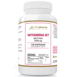 WITAMINA B7 (H) BIOTYNA 2500µg PRODUKT WEGE 120 kapsułek