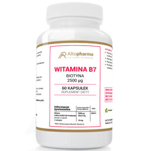 WITAMINA B7 (H) BIOTYNA 2500µg PRODUKT WEGE 60 kapsułek