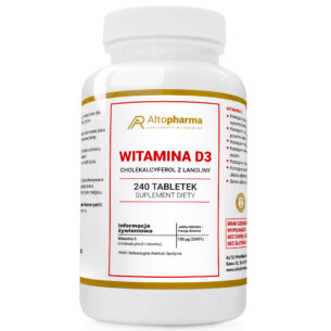 Witamina D3 4000 IU MOCNE Kości DOBRY Nastrój LEPSZA Odporność 240 tabletek