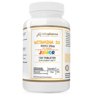 WITAMINA D3 800IU 20µg DLA DZIECI TABLETKI DO SSANIA 120 tabletek
